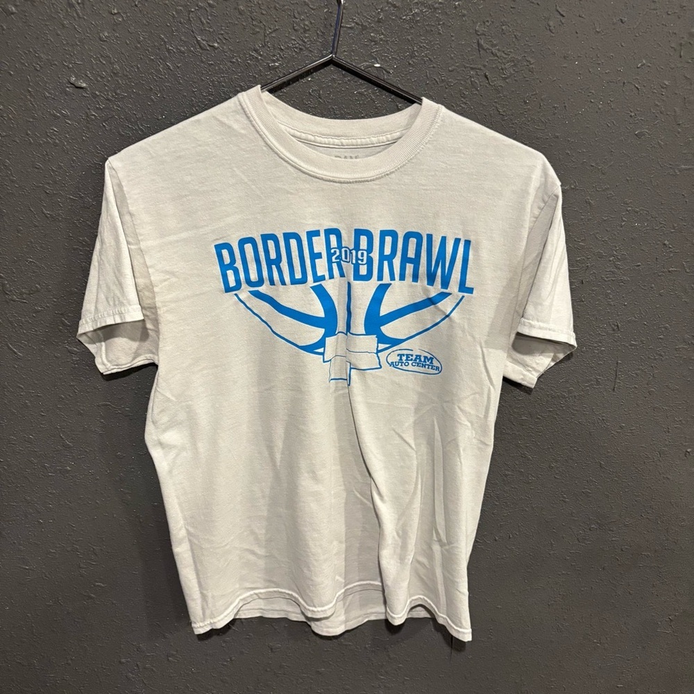 Gildan White Border Brawl Graphic Tee
